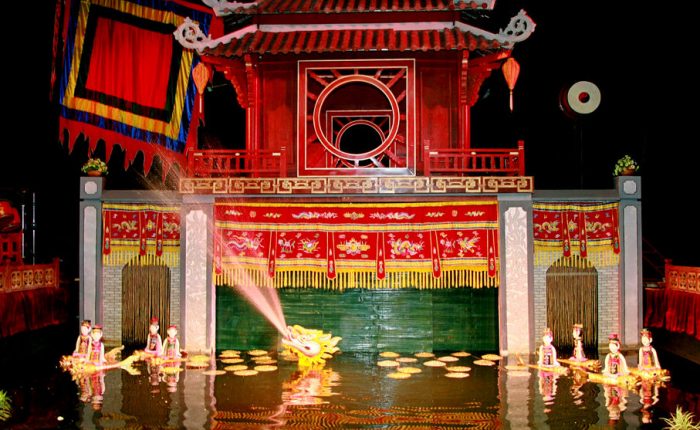 Private Evening Cyclo Tour with Water Puppet Show
